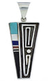 Multicolor Southwest Sterling Silver Jewelry Pendant PX30188